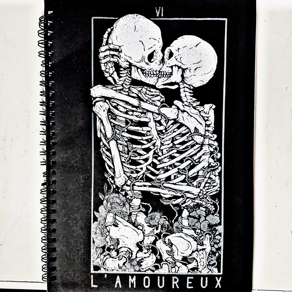 Tarot Skull Spiral Notebook - Picture 4 of 13
